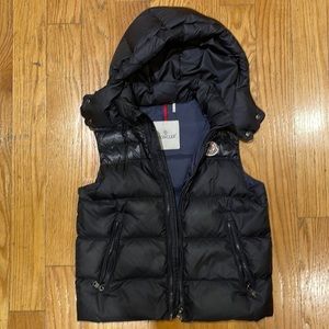 Moncler kids puffer vest in certified down